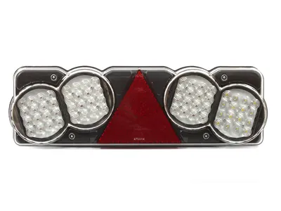 WAS LED Baklampa Släpvagn Vänster 24V 482x148x75mm med Integrerad Motstånd - Ledextraljus.eu