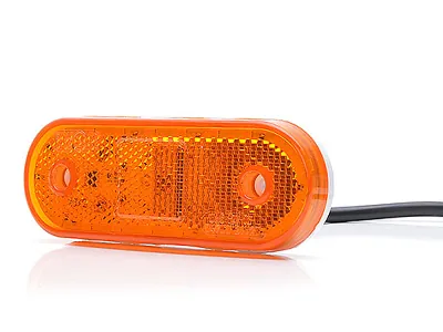 WAS LED Sidomarkeringsljus Amber 12-24V med Reflektor - Ledextraljus.eu