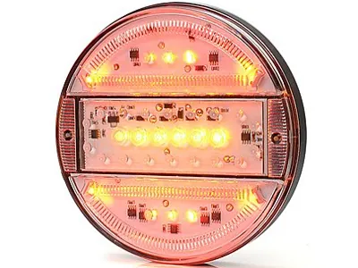 Slim Line LED Bakljus 12-24V ø140mm Multifunktion med E-godkännande - Ledextraljus.eu