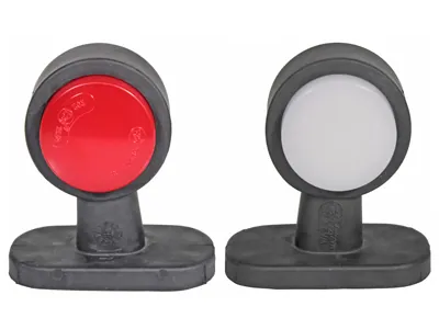 WAS LED Sidomarkeringsljus 12-24V med Gummiarm och Neon-effekt - Ledextraljus.eu