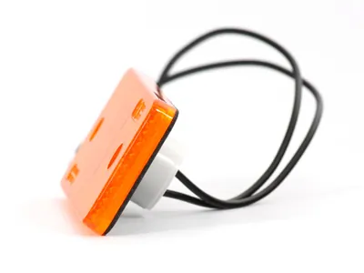 WAS LED Sidomarkeringsljus Amber 12-24V ECE-godkänt 116x46mm - Bild 2