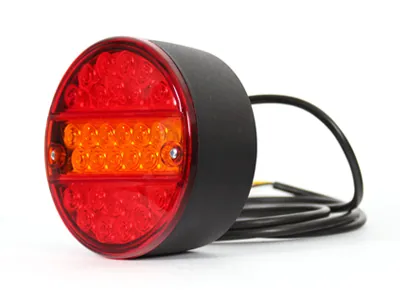 WAS LED-Bakljus 12-24V med Broms-, Bak- och Blinkersfunktion ø142mm - Ledextraljus.eu
