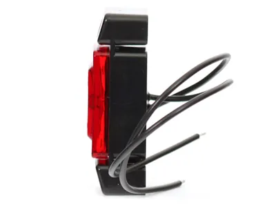 WAS LED Sidomarkeringsljus Röd 12-24V 72mm ECE-godkänd - Bild 2