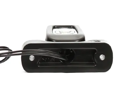 WAS LED Sidomarkeringsljus 12-24V Vit/Röd ECE-Godkänd med Gummiarm - Bild 2