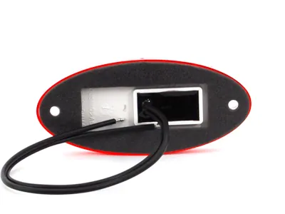 WAS LED Sidomarkeringsljus Röd 12-24V med Reflex och ECE-Godkännande - Bild 3