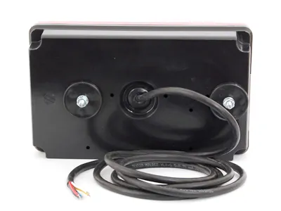 WAS LED Baklampa Släpvagn Vänster 12-24V 232x142mm med Dimljus och Registerskyltsbelysning - Bild 3