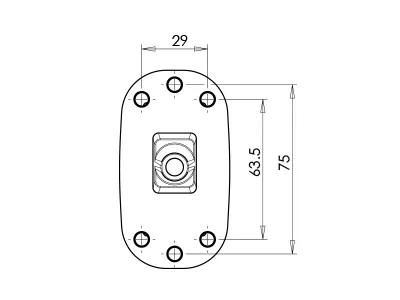 WAS LED Sidomarkeringsljus 12-24V Vit/Röd med Rak Gummiarm - Bild 4
