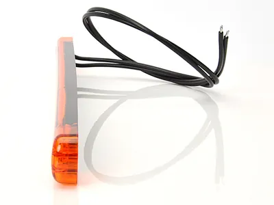 WAS LED Sidomarkeringsljus Bärnstensgul 238mm 12-24V Extratunt 10.4mm - Bild 3