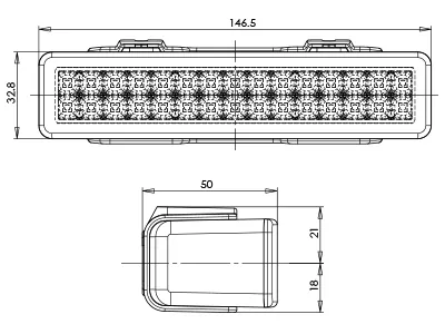 LED Varselljus 30 LED 12-24V med ECE-godkännande - Vänster & Höger - Bild 4