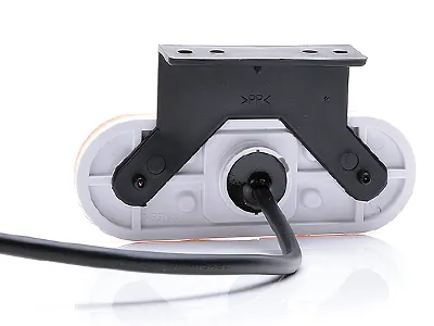 WAS LED Sidomarkeringsljus Bärnstensgult 12-24V med 90° Fäste - Bild 2