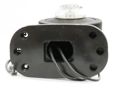 WAS LED Sidomarkeringsljus 12-24V Vit/Röd 135mm med Gummiarm - Bild 3