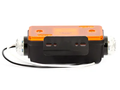 WAS LED Sidomarkeringsljus 24V Bärnstensfärgat med Röda/Vita Extra LED - Vänster - Bild 3