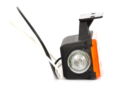 WAS LED Sidomarkeringsljus 24V Bärnstensgul med Röd/Vit Sidoled 154x49mm - Bild 2