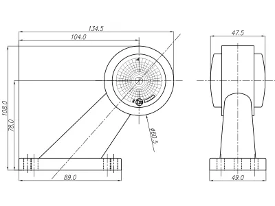 WAS LED Sidomarkeringsljus 12-24V Höger Vit/Röd med Gummiarm - Bild 2