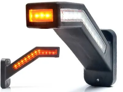 WAS LED Sidomarkeringsljus med Bromsljus 12/24V Höger Dynamisk Blinkers - Bild 2