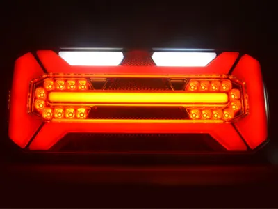 WAS LED Baklampa Multifunktion 12-24V Vänster Släpvagn 306x133mm - Bild 4