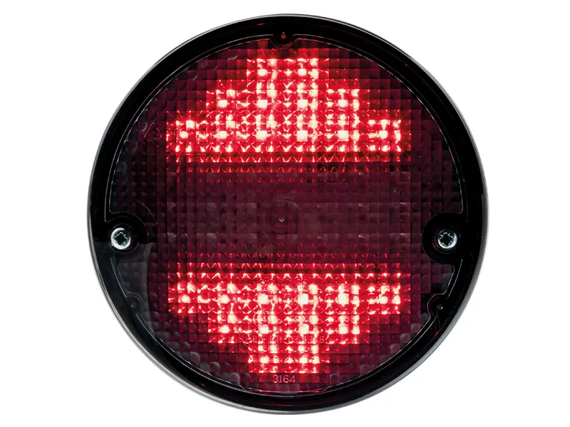 LED-bakljus med Dynamisk Blinkers 12-24V - Mörk Optik 140mm - Multifunktion - Bild 5