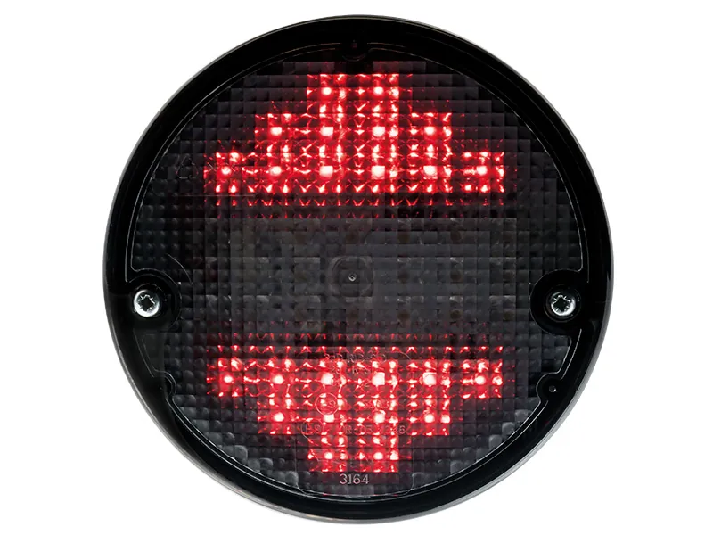 LED-bakljus med Dynamisk Blinkers 12-24V - Mörk Optik 140mm - Multifunktion - Bild 6