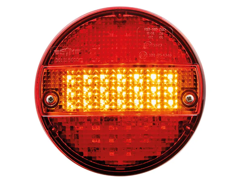 LED Bakljus 140mm 12-24V Multifunktion med Dynamisk Blinker - Bild 4