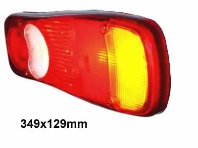 Extra Glaskåpa för Bakljus 349x129mm - Reservdel till Fordonsbelysning - Ledextraljus.eu