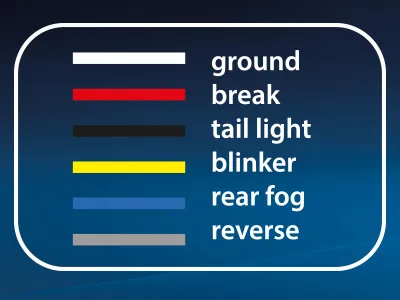 AUTOLINE LED-Bakljus 12-24V Vänster med Dynamisk Blinkers 235x110mm - Bild 2