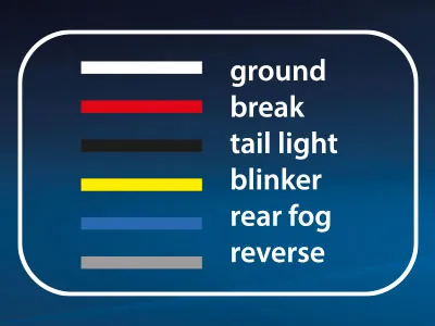 AUTOLINE LED Bakljus Vänster 12-24V Multifunktion Släpvagn - Bild 2