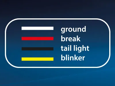 AUTOLINE LED-Bakljus 12-24V med Dynamisk Blinkers och Bromsljus 140x30mm - Bild 2