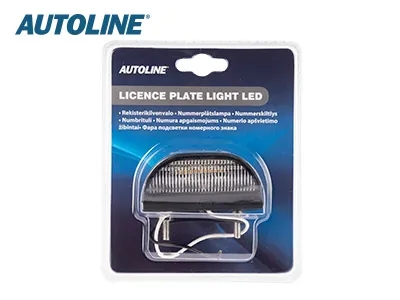 AUTOLINE LED-Skyltbelysning 12-24V Svart med 5 LED E-godkänd - Bild 2