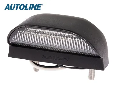 AUTOLINE LED-Skyltbelysning 12-24V Svart med 5 LED E-godkänd - Bild 3