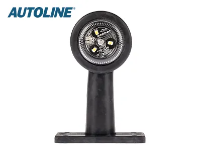 AUTOLINE LED Sidomarkeringsljus 12-24V med Gummiarm Vit/Röd E-godkänd - Bild 3