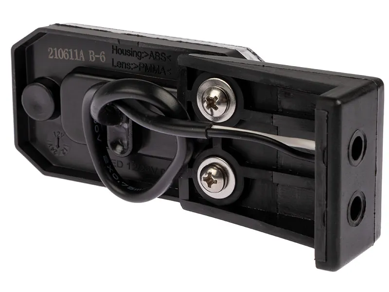 AUTOLINE LED Sidomarkeringsljus Vit 12-24V 80x44mm med Reflektor - Bild 2