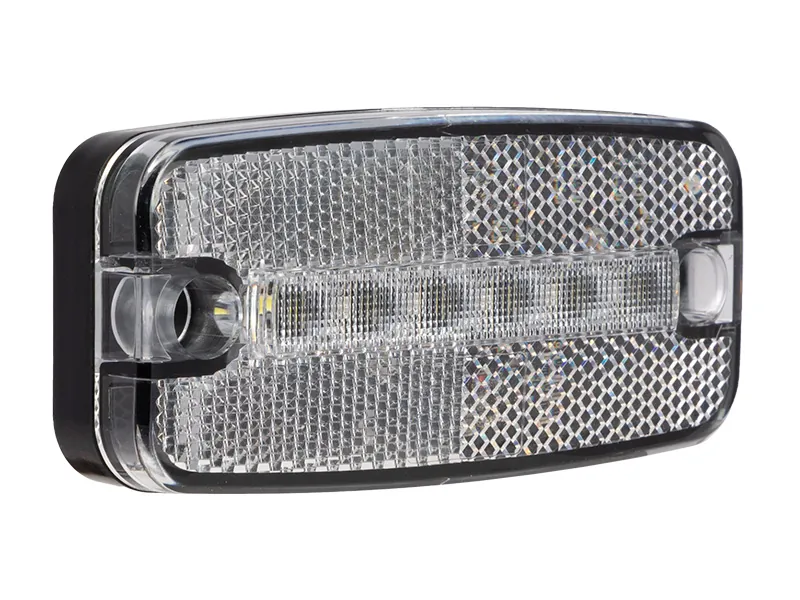 TRUCKVISION LED Sidomarkeringsljus Vit 12-24V 6 LED med Vinkelmontering - Bild 2