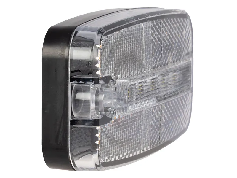 TRUCKVISION LED Sidomarkeringsljus Vit 12-24V 6 LED med Vinkelmontering - Bild 3