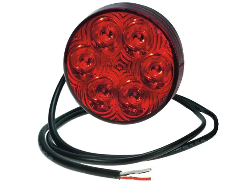 LED Dimbakljus 12-24V 63mm - Lågprofil med 6 LED - ADR/ECE Godkänd - Bild 2