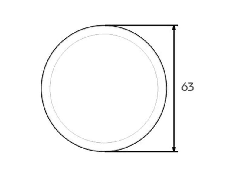 LED Dimbakljus 12-24V 63mm - Lågprofil med 6 LED - ADR/ECE Godkänd - Bild 4