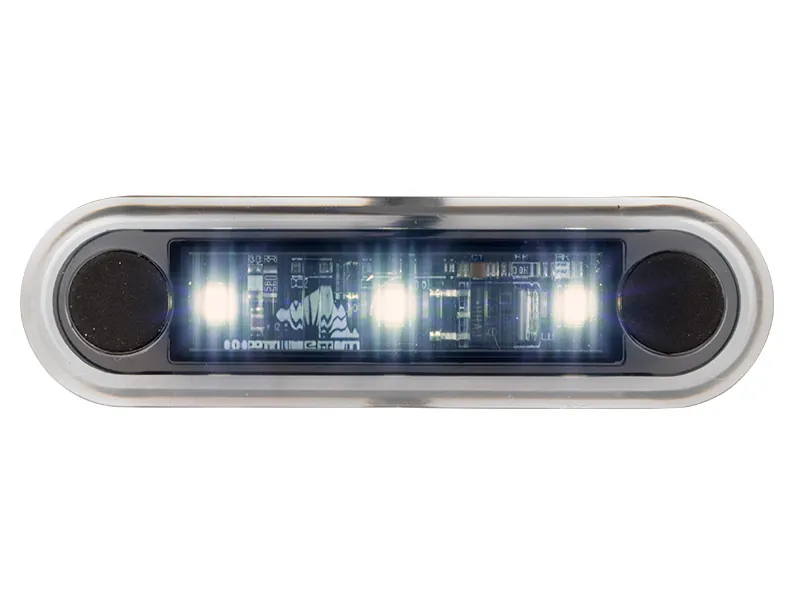 Optibeam Dark Phantom LED-positionsljus vit 79,5 x 22,5 mm, 0,5 m ADR-kabel - Bild 3