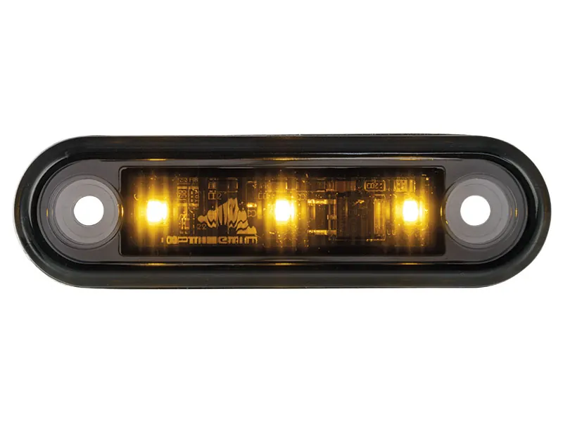 Optibeam Dark Phantom LED-positionsljus gul 79,5 x 22,5 mm, 5 m ADR-kabel - Bild 5