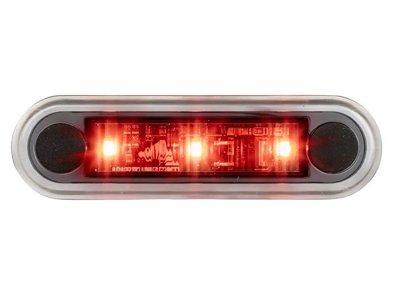 Optibeam Dark Phantom LED-positionsljus röd 79,5 x 22,5 mm, 5 m ADR-kabel - Bild 3