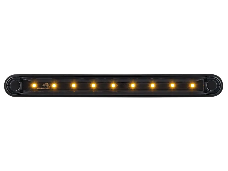 Optibeam Dark Phantom LED-positionsljus gul 239,4 x 24,6 mm, 5 m ADR-kabel - Ledextraljus.eu