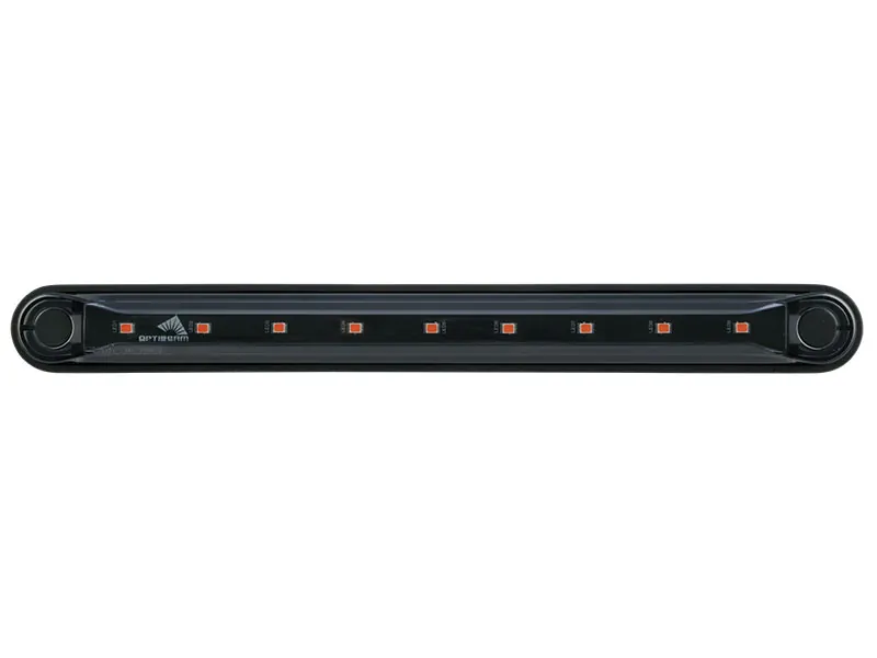 Optibeam Dark Phantom LED-positionsljus röd 239,4 x 24,6 mm, 5 m ADR-kabel - Bild 2