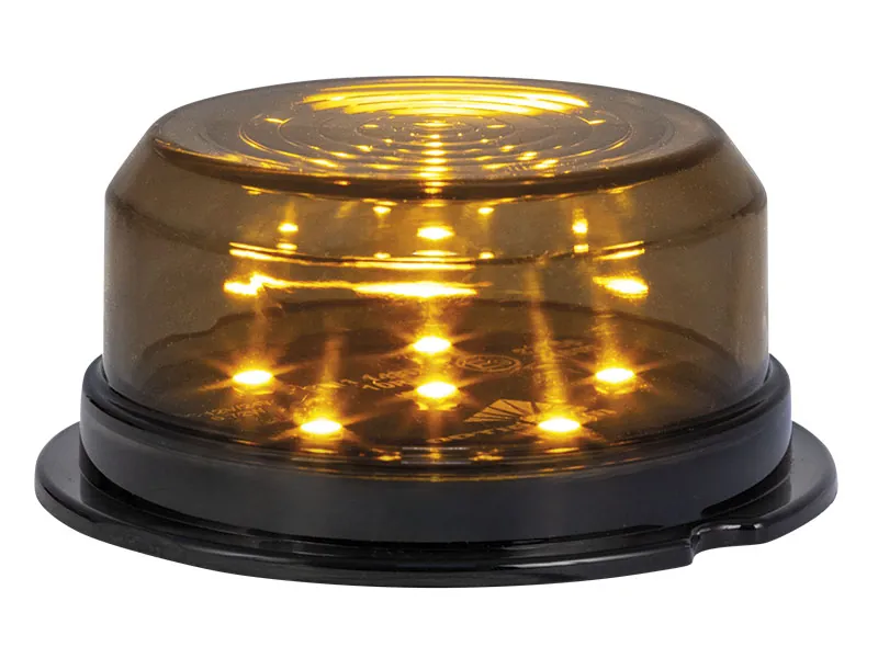 Optibeam Dark Phantom LED-positionsljus gul ø 70 mm, 5 m ADR-kabel - Ledextraljus.eu