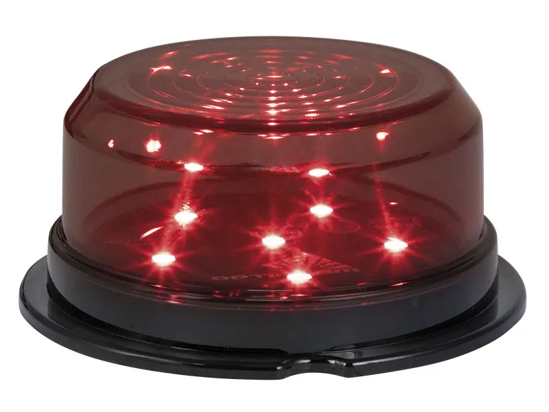 Optibeam Dark Phantom LED-positionsljus röd ø 70 mm, 5 m ADR-kabel - Ledextraljus.eu