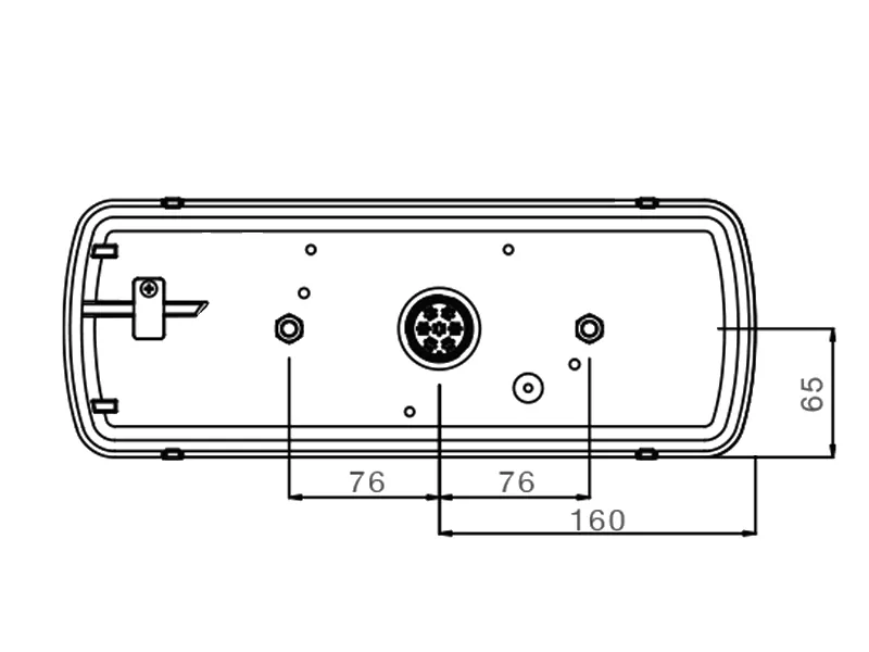 Aspöck ECOLED Bakljus till Släpvagn 24V Höger 5-Kammare med Triangelreflex - Bild 3