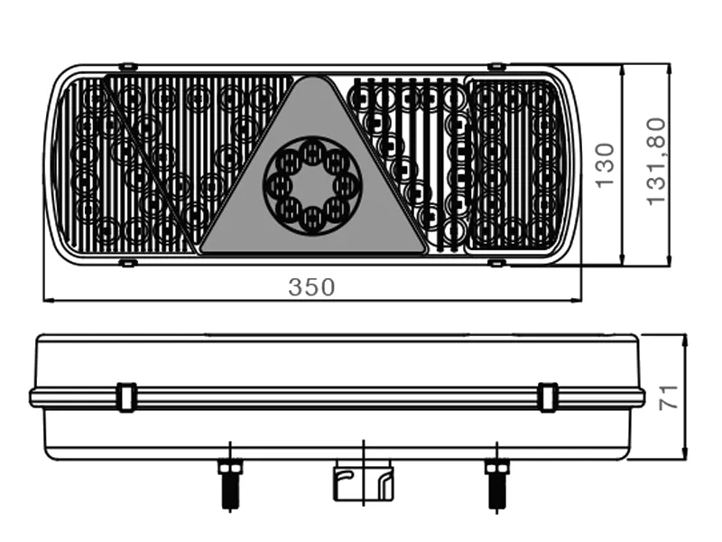 Aspöck ECOLED Bakljus Släpvagn 5-kammare Vänster 24V - Bild 2
