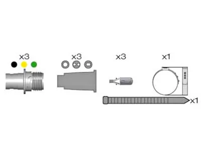 ASPöCK Connector Kit 2-pin Hane - Kontaktdon för ASS1 & ASS2 Lampor - Bild 2
