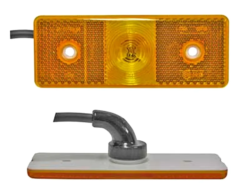 LED Sidomarkeringsljus 12V med Reflektor - 120x45mm - IP6K9K - ADR-Godkänd - Bild 2