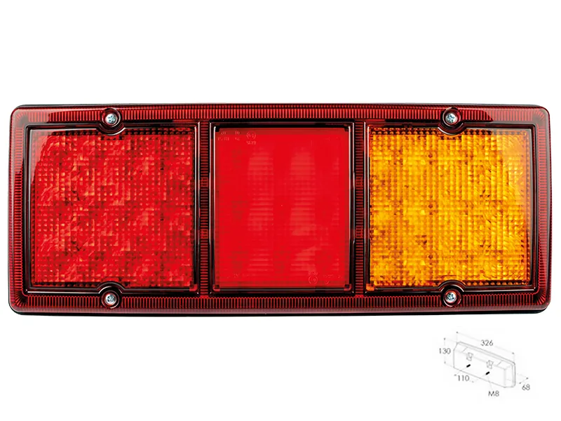 LED-Bakljus 3-Kammarsystem 9-36V med Bak-, Broms- och Blinkljus - Bild 2