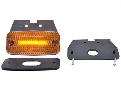 WAS LED Sidomarkeringsljus Gul 12-24V 114x51mm ECE-godkänd - Bild 2