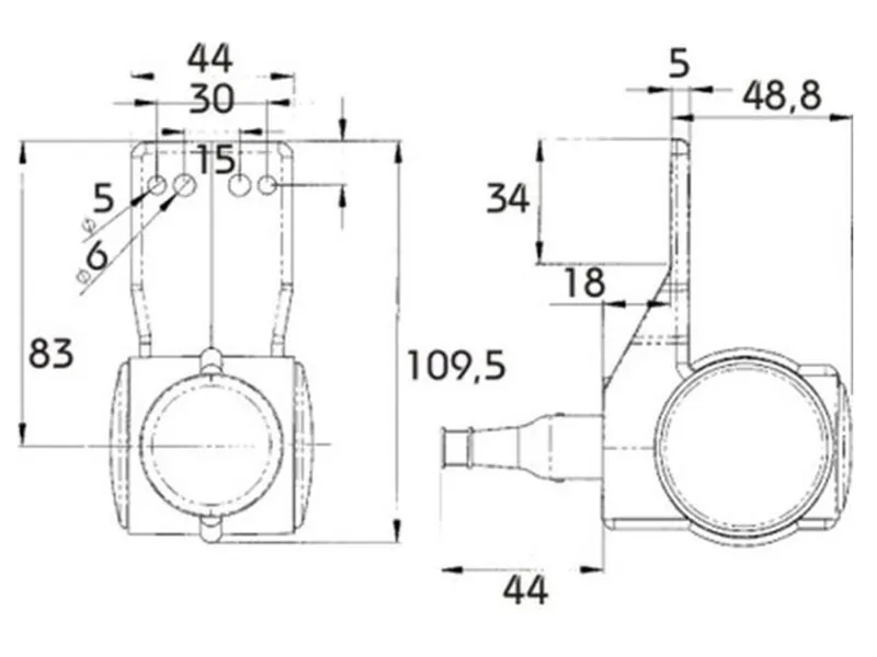 PROPLAST LED Sidomarkeringsljus 12-24V Multifärg Gummiarm ADR-godkänt - Bild 3