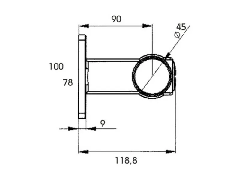 PROPLAST LED Sidomarkeringsljus 12-24V Vit/Röd/Gul med Gummiarm och Reflex ADR-Godkänd - Bild 3